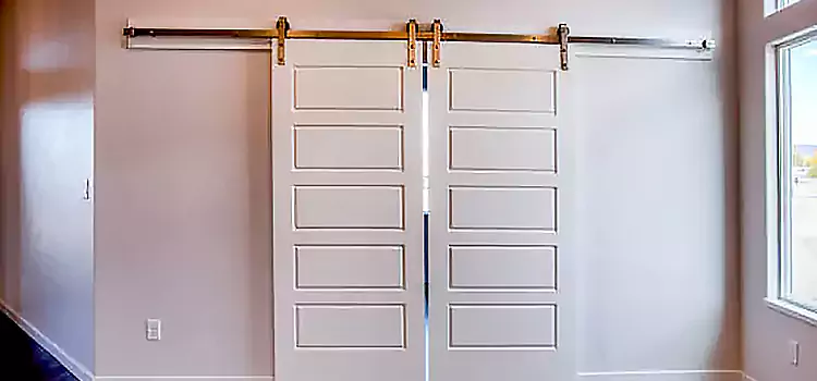 Glass Barn Door with Installation Hardware Kit Port St. Lucie